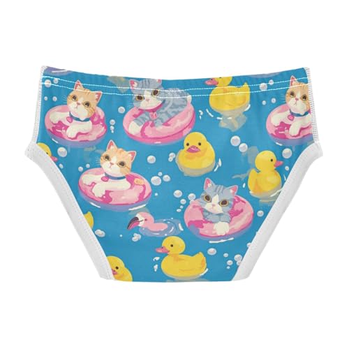 Wusikd Cute Cats Pink Boys' Underwear Cotton Yellow Duck Boys Briefs Soft Toddler Underwear 2T2