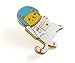 Pinsanity Astro Cat Enamel Lapel Pin