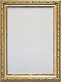 ORNATE SHABBY CHIC STYLE PICTURE PHOTO FRAME BLACK WHITE CREAM GOLD, Gold, A3 (29.7 x 41.9cm)