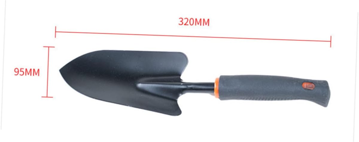 Balacoo 4Pcs Plastic Handle Garden Tools Multi Purpose Succulent Growing Tools for Home Gardening for Flower Pots and Weeding Durable Construction Black