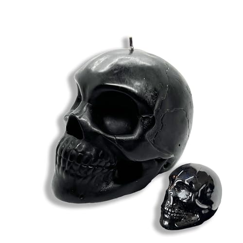 Glass Skull Candle with Melt Reveal Inner Skull