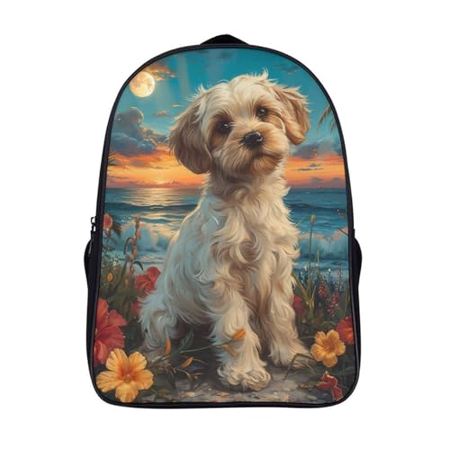 Mochila de dibujos animados con relieve visual y correas ergonómicas para niños de primaria