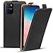 Produktbild Conie Flip Cover Hülle für Samsung Galaxy S10 Lite, PU Ledertasche in Schwarz klappbare Handyhülle innen weich gefüttert, Galaxy S10 Lite Hülle Schwarz