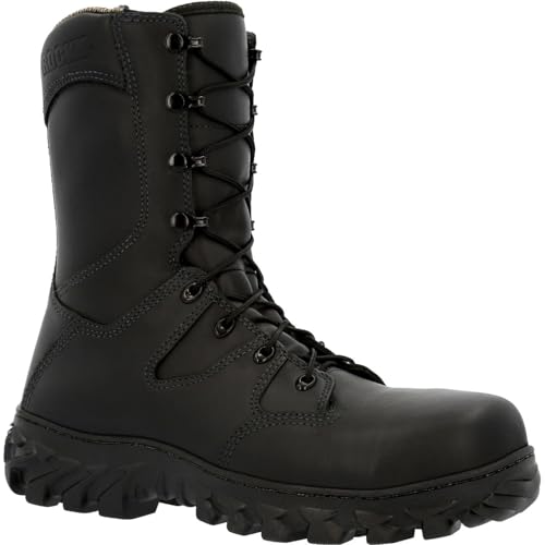 ROCKY Code Red Rescue NFPA Rated Composite Toe Fire Boot, Black, Size 9.5(M)