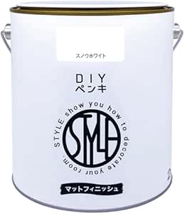 ニッペ(Nippe) ペンキ 塗料 STYLE DIYペンキ(缶タイプ) 2kg カラー: スノウホワイト 低臭 インテリア 水性塗料 日本製 4976124887505商品画像