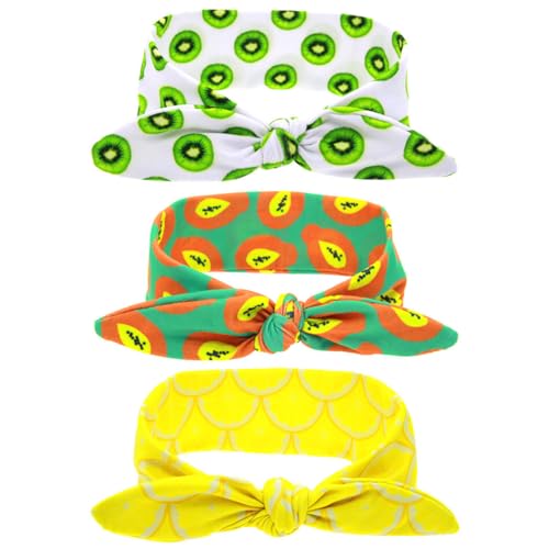 Chewtoyo Faixa elástica para bebês recém-nascidos com 3 peças, faça você mesmo, Tecido, Sem Pedra Pr