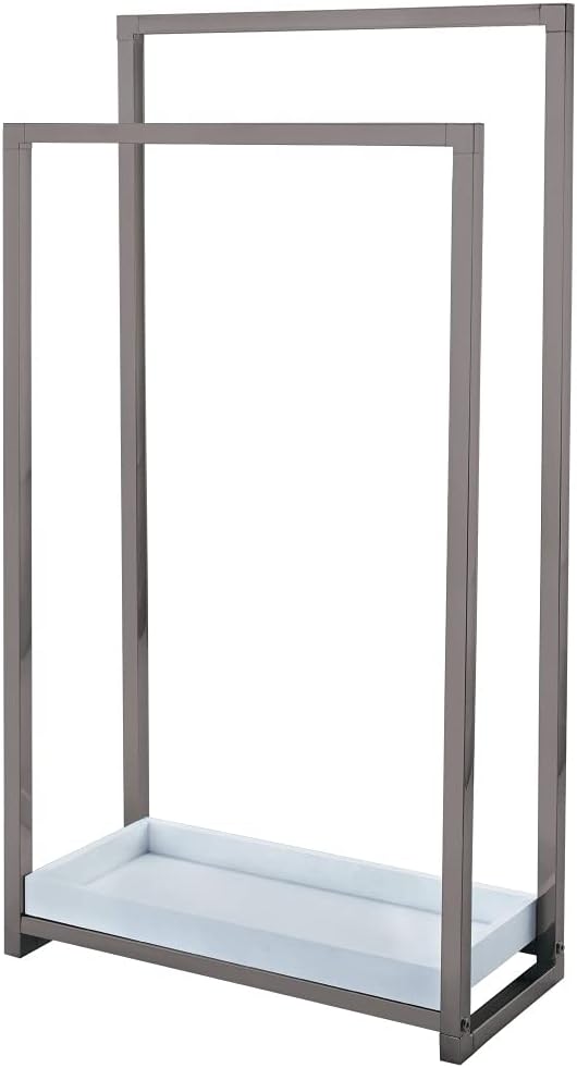 Kingston Brass SCC8265 Pedestal 2-Tier Steel Construction Towel-Rack with Wooden Case, Oil Rubbed Bronze : Home & Kitchen
