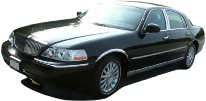 QAA is Compatible with 1998-2011 Lincoln Town Car 10 Piece Stainless Rocker Panel Trim, Lower Kit, 4.5" Width TH38677