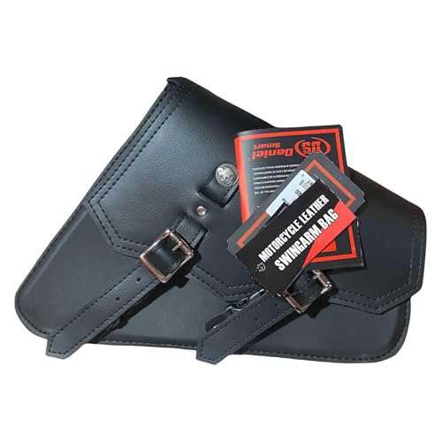 Bolsa lateral de cuero para moto Daniel Smart