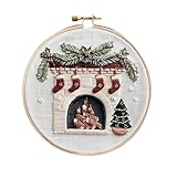 Cadeau significatif : excellent pour les femmes ou les familles, ce kit de broderie offre le choix d'un souvenir commémoratif qui fonctionne également comme décoration de Noël pour la maison à Noël, ajoutant de la chaleur et du style à votre espace pendant la saison