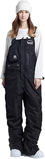 Women's Ski Overalls Pants Waterproof Snow Bibs Ski Pant Windproof Insulated Overalls Pants Adjustable Outdoor Snowboard P...