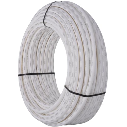 Image of SharkBite 3 /4 Inch x 300 Feet White PEX-B, PEX Pipe Flexible Water Tubing for Plumbing, U870W300