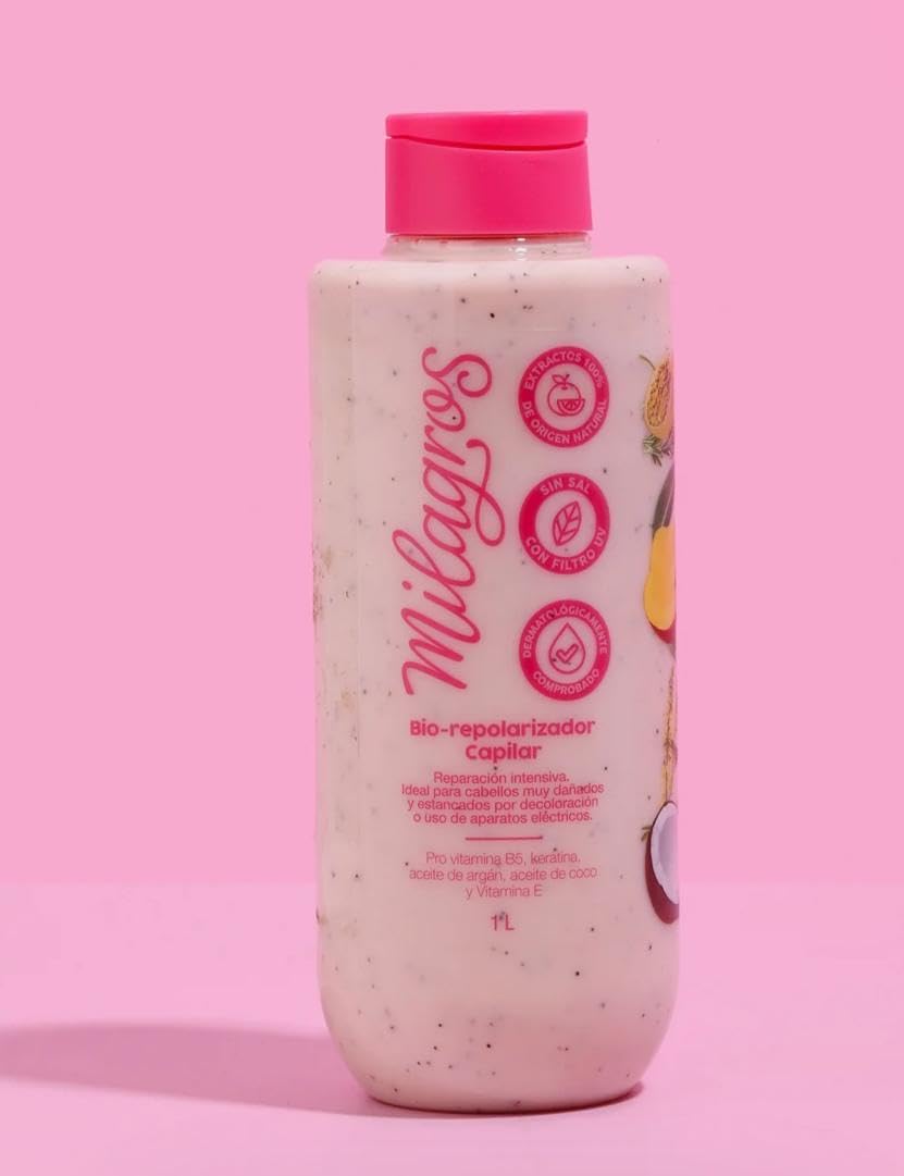 Biorepolarizador Colombian Hair Care Products for Natural Growth, Strengthening, and Repair. 1 liter.