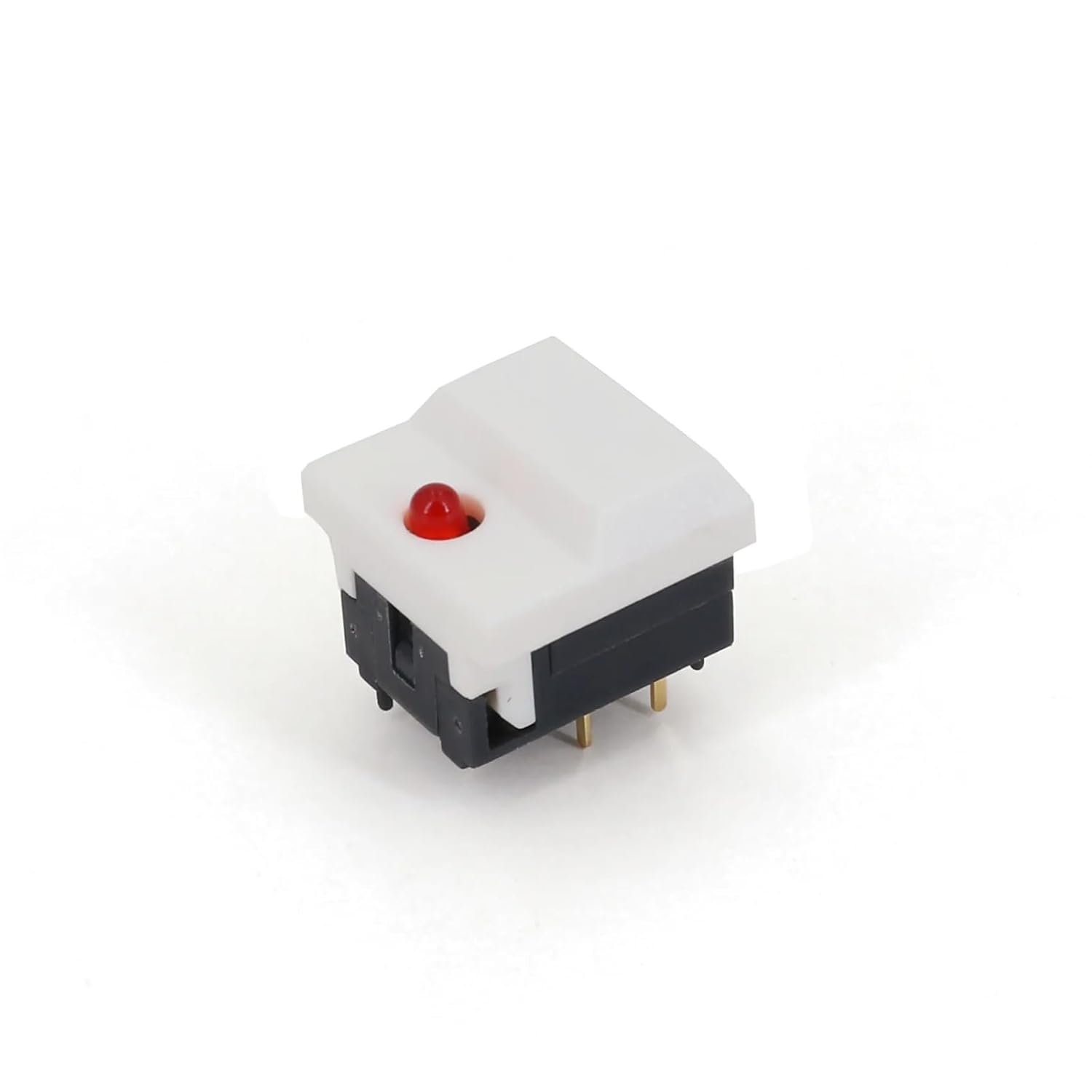 PB86-B1 Cap Red LED Momentary 6Pin SPDT Control Push Button 10Pcs(10Pcs White)