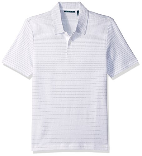 Perry Ellis Men's Horizontal Stripe Jacquard Polo Shirt