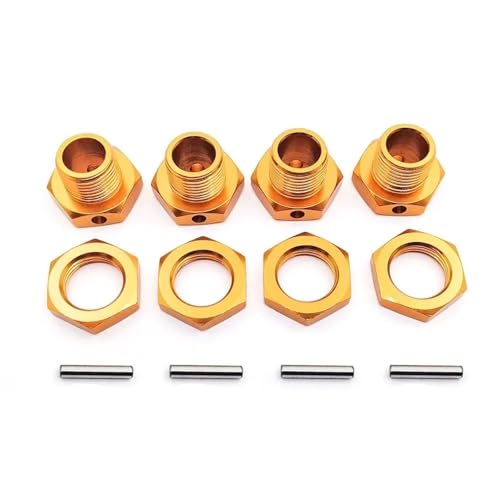 RC��������̎� For HPI For HSP For Losi For Axial For Kyosho For Tamiya For 81011 1/8 M17 17 �~�����[�g���z�C�[���Z�p�n�u�A�_�v�^�i�b�g�J�o�[ RC ���i(Yellow)