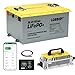 LOSSIGY 36v 105AH Lithium Golf Cart Battery with 25A LiFePO4 Charger, 36 Volt Battery Conversion Kit, 4.03KWh Energy,200A Bluetooth BMS&LCD 1000A Peak Current, Perfect for Trolling Motor