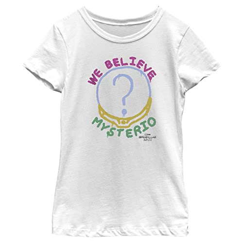 Spider-Man Mysterio We Believe T-shirt blanc Marvel pour fille taille L