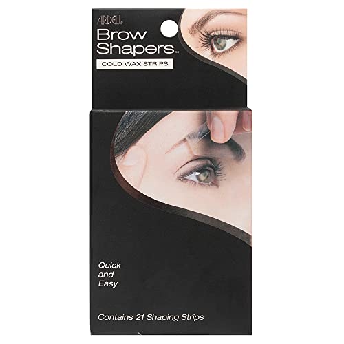 Ardell Brow Shapers Cold Wax Strips, 21 Count