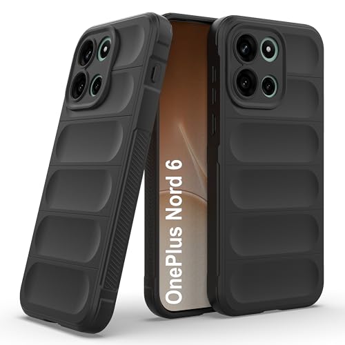 Image of Zapcase Back Case Cover for OnePlus Nord 6 | Compatible for OnePlus Nord 6 Back Cover | Liquid Silicon Magic Case with Camera Protection | Black
