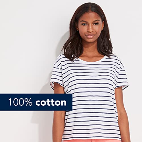 Vineyard Vines Women's Short-Sleeve Pop Stitch Surftee, White Cap, Medium #TOP2