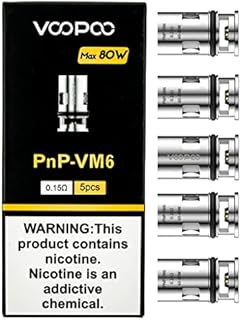 Voopoo PNP Coils - 5 Pack [VM6, 0.15ohm] No Nicotine