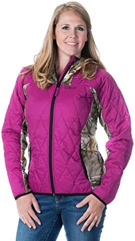 DSG Outerwear Women's Camo Fleece Jacket, Realtree Xtra Berry, XX-Large