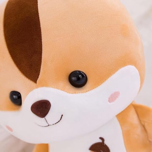 Image of Chubby Brown Squirrel Soft Toy, Cute Chipmunk Plush Teddy Stuffed Animal for Girls, Boys Kids, Birthday Gift, Nursery, Room Decor - 25 cm