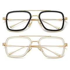 Two Pack (Black/Gold + Transparent/ Gold)