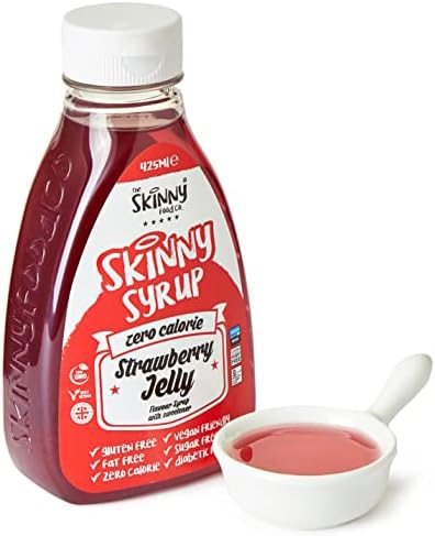 The Skinny Food Co Chocolate Orange Syrup - Zero Calorie - Sugar Free - 0 Fat | for Deserts, Cake, Smoothie, Porridge, Pancake, Waffle | for Gym-Fitness Fans, Weight Loss Diet and Low Carb Diet|425ml