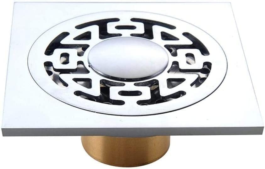 Couvercle de vidange de douche anti-odeur en chrome premium pour système d'évacuation moderne