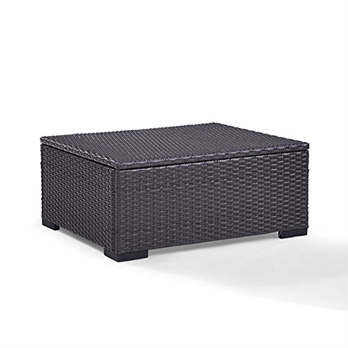 Ergode Biscayne Ottoman | Sleek Design | Long-lasting Quality | UV Resistant Wicker | Steel Frame | Customize Your Setup | Effortless Assembly | Perfect for Outdoor Entertainment