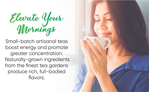 Tastings Tea: Mint Fusion, 15 Tea Sachets, Organic Spearmint And Peppermint With Robust Black Tea And Lemongrass For Clarity And Energy #TOP5