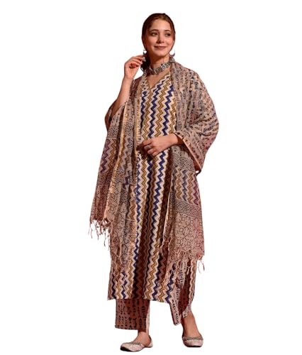 Kurta Set for Women || Women Kurta Set || 3pic Kurta for Women (K...