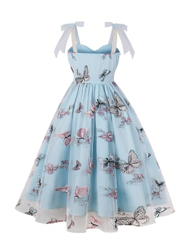 Image of Women's Tie Strap Tulle Prom Dresses Sweetheart Flower Embroidery Dress Short Formal Party Mini Homecoming Dresses