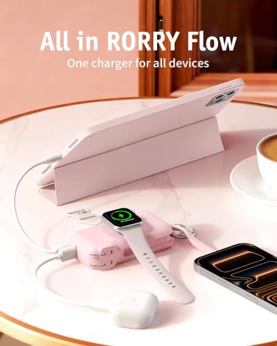 Image of RORRY Flow Portable Charger 10000mAh 40W Wall Plug Power Bank Battery Pack