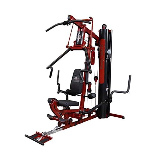 Body-Solid (G6BR) Multi-Station 210lb Weights Stack Bi-Angular Gym Machine, Arm & Leg Strength Training Equipment, Functional Exercise Workout Station for Weight lifting and Bodybuilding