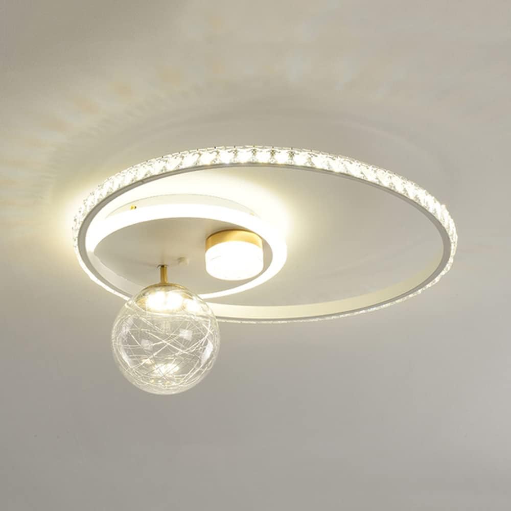 kulgony White Metal Ceiling Light Fixture LED Dimmable Ceiling Lights