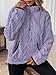 Women's Oversized Quarter Zip Sweatshirt Long Sleeve Fleece Casual Sweater Sherpa Warm Pullover Tops with Pockets (Light Purple,Medium)