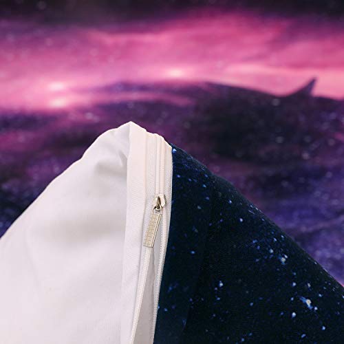 Deerhome Galaxy Unicorn Kids Bedding Duvet Cover Sets Psychedelic Space Pink Purple Unicorn Duvet Cover Gifts For Teens Girls And Boys,Full Size #TOP4