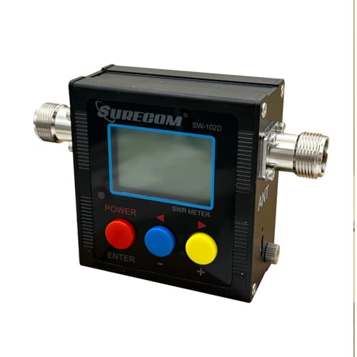 Mcbazel Surecom SW-102D-N VHF/UHF 125-525Mhz 120W V.S.W.R. & Power Meter (N-J Interface)