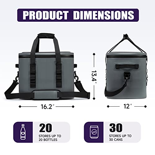 Beeagle Soft Cooler 30 Cans Cooler Bags Insulated 100% Leak Proof Waterproof Beach Cooler Portable Lightweight Camping Cooler Soft Ice Chest #TOP1