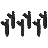 ECCPP For Ford Fuel Injectors 6pcs High Performance Black 4 Hole Fuel Injector Kits 1F1Z9F593DA 4F2Z9F593AA fit for 2001-2005 for Taurus for Mercury Sable 3.0 V6,2001-2003 for Ranger for Mazda B3000