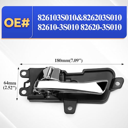 image for X4XZ Interior Inside Chrome Door Handle Front or Rear Left & Right/Dri