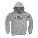 500 LEVEL Brandon Crawford Youth Sweatshirt (Youth Hoodie, X-Large, Gray) - Brandon Crawford San Francisco Font K