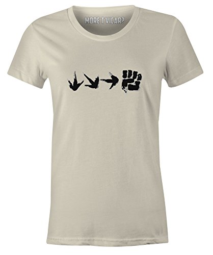 T-shirt slogan manches courtes femme blanc cassé XL