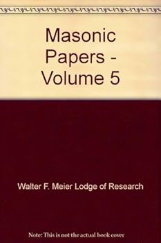 Hardcover Masonic Papers - Volume 5 Book