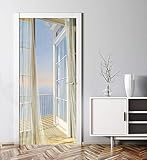 turbidity current ☆ Ziehen Sie einfach diesen Türaufkleber ab und kleben Sie ihn ein. Dies ist eine friedliche und exotische Landschaft in Ihrem Zimmer, in der Sie Ihr Haus einfach dekorieren und neue visuelle Effekte erzielen können.