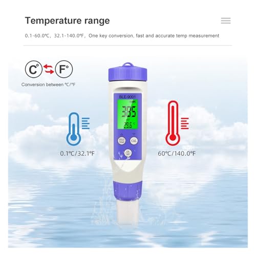 Testeur d'eau Bluetooth ORP et température avec suivi sur application mobile - 6