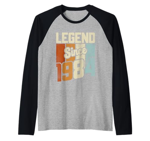 Vintage 1984 41 Birthday Decorations Men Women 41st Birthday Manche Raglan